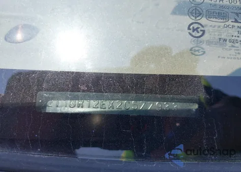 2002 Toyota Corolla Le z USA, uszkodzony, nr VIN 2T1BR12EX2C577933